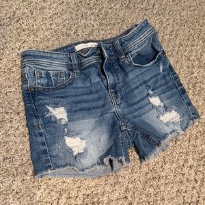 Eunina Distressed Blue Jean Shorts